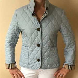 light blue burberry jacket